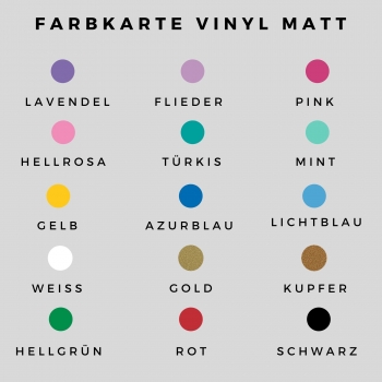 Vinyl Türschild Regenbogen